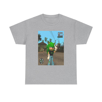 Chill Green Hedgehog Smoking Blunt Tee