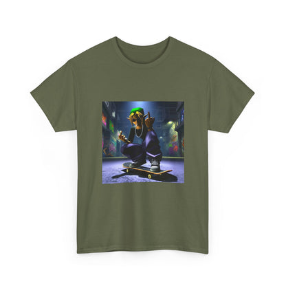 Edgy Ocarina Link Skater Flipping Off Tee