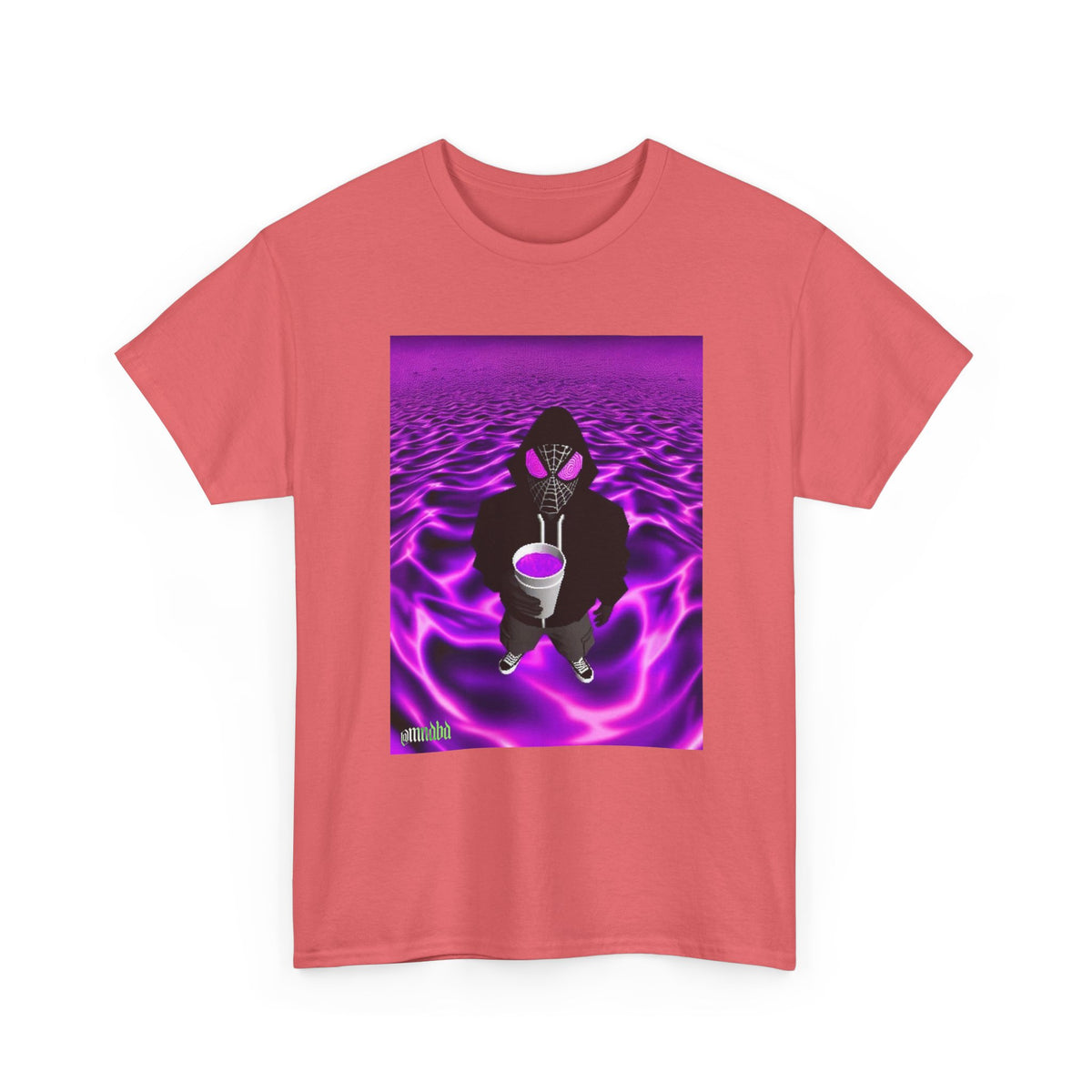 Spider-Hoodie With Purple Swirls Tee