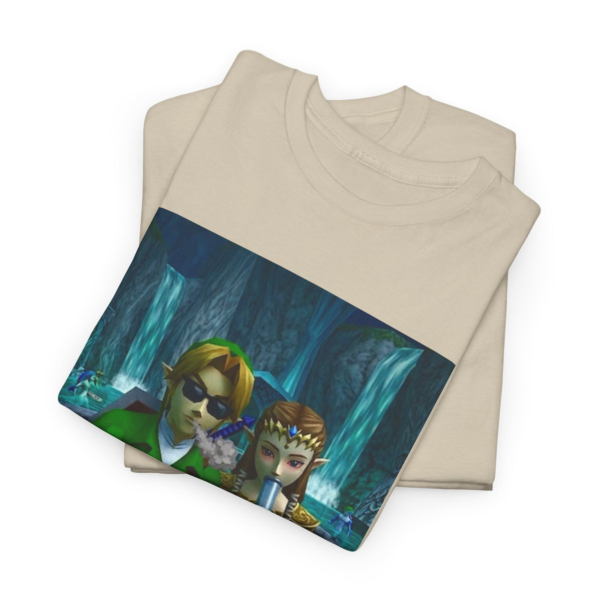 Link And Zelda Sharing A Smoke Tee