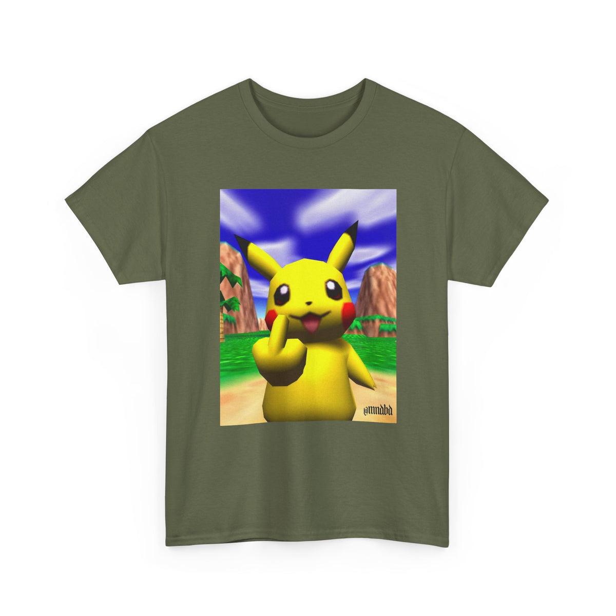 Pikachu Giving The Finger On An N64 Island