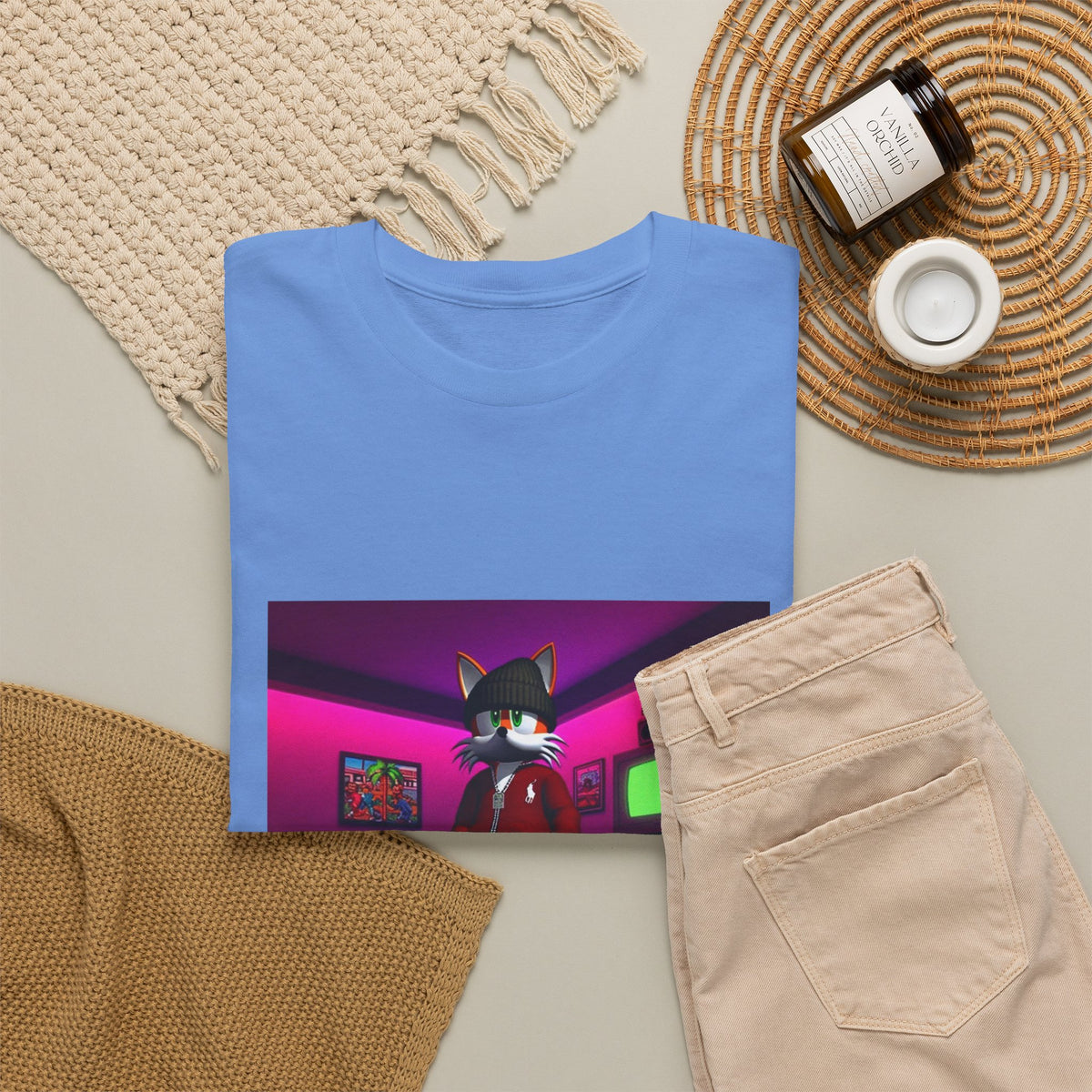 Swagged-Out Fox In Retro Chill Pad