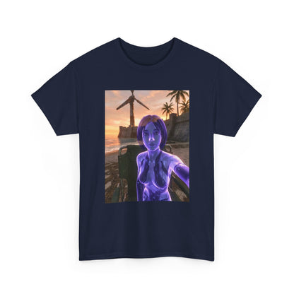 Cortana's Beach Sunset Selfie Tee
