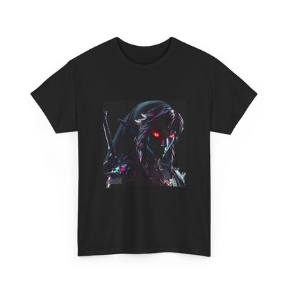 Chrome Dark Elf With Glowing Eyes Tee