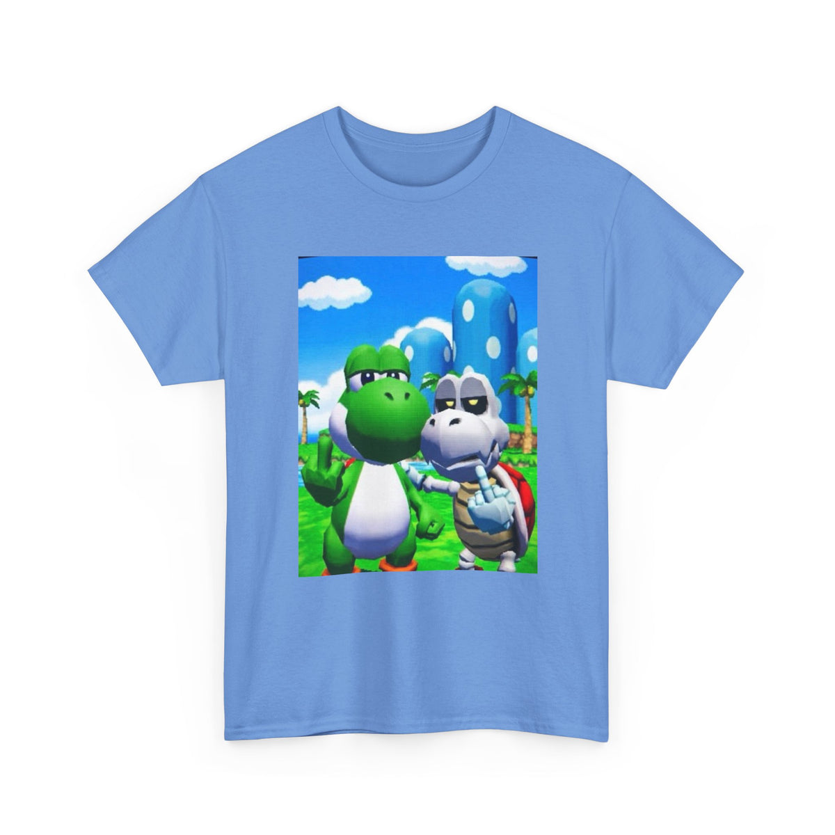 Yoshi And Dry Bones Flipping Off Tee (Design 7)