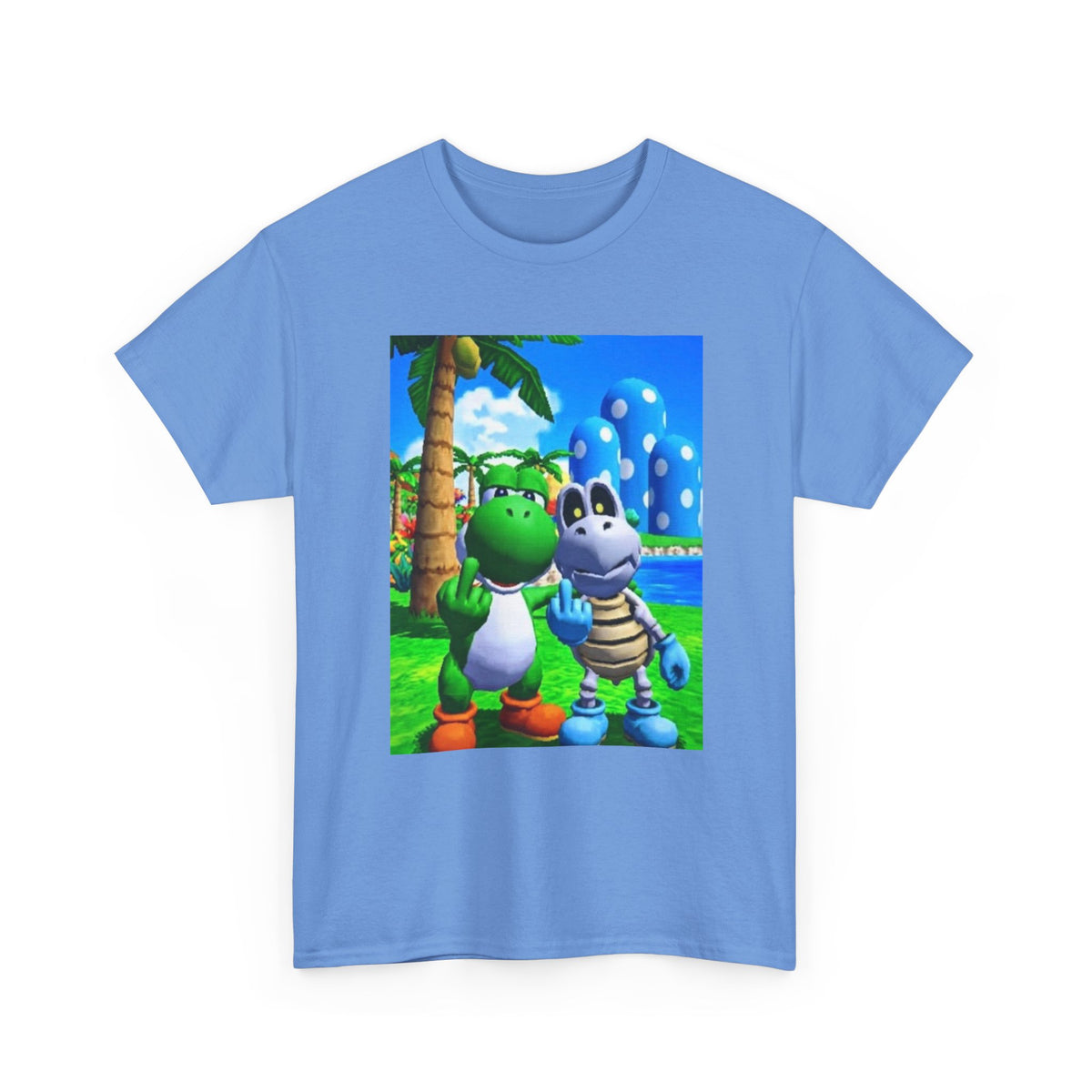Yoshi And Dry Bones Flipping The Bird Tee (Design 6)