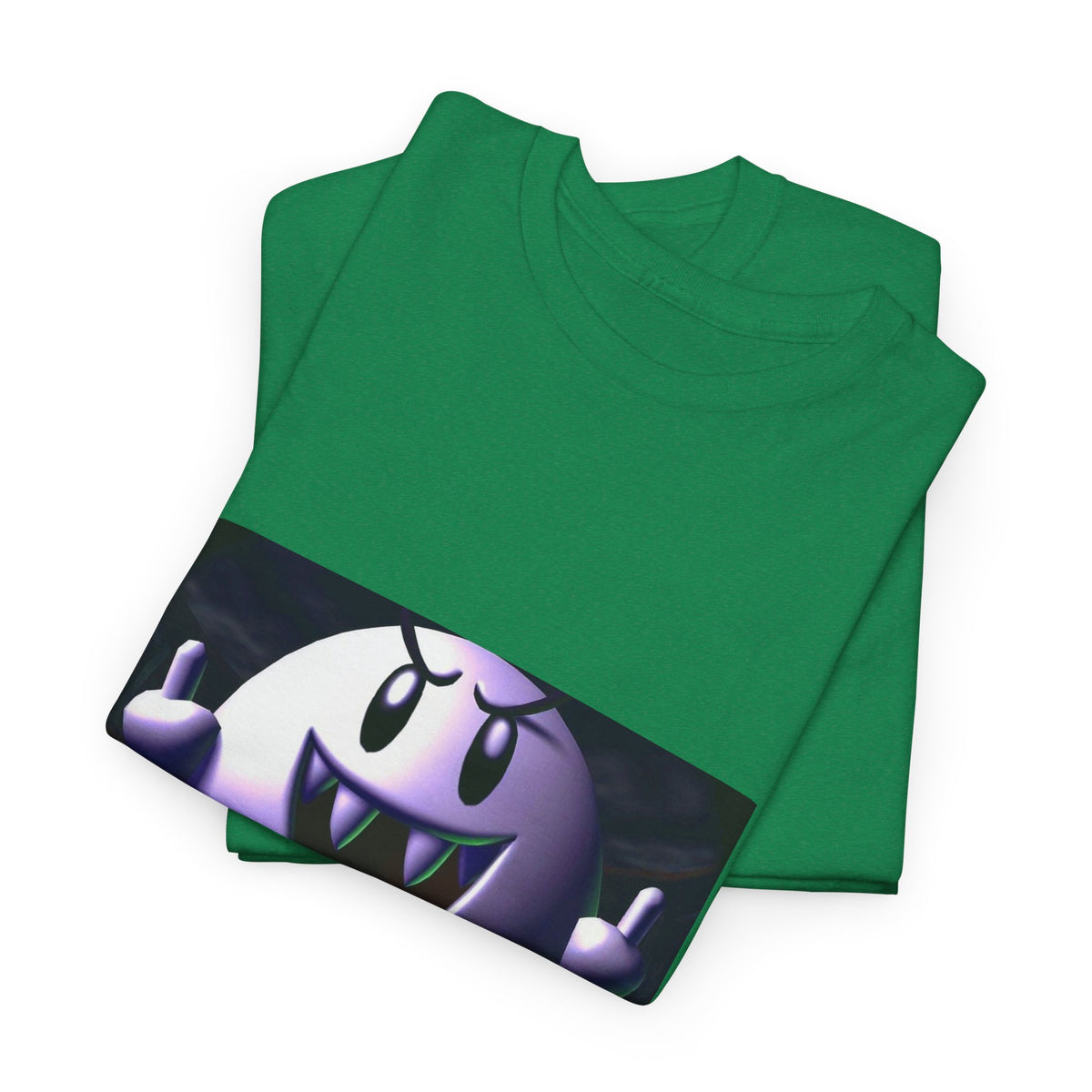 Edgy Ghost Flipping The Bird Tee