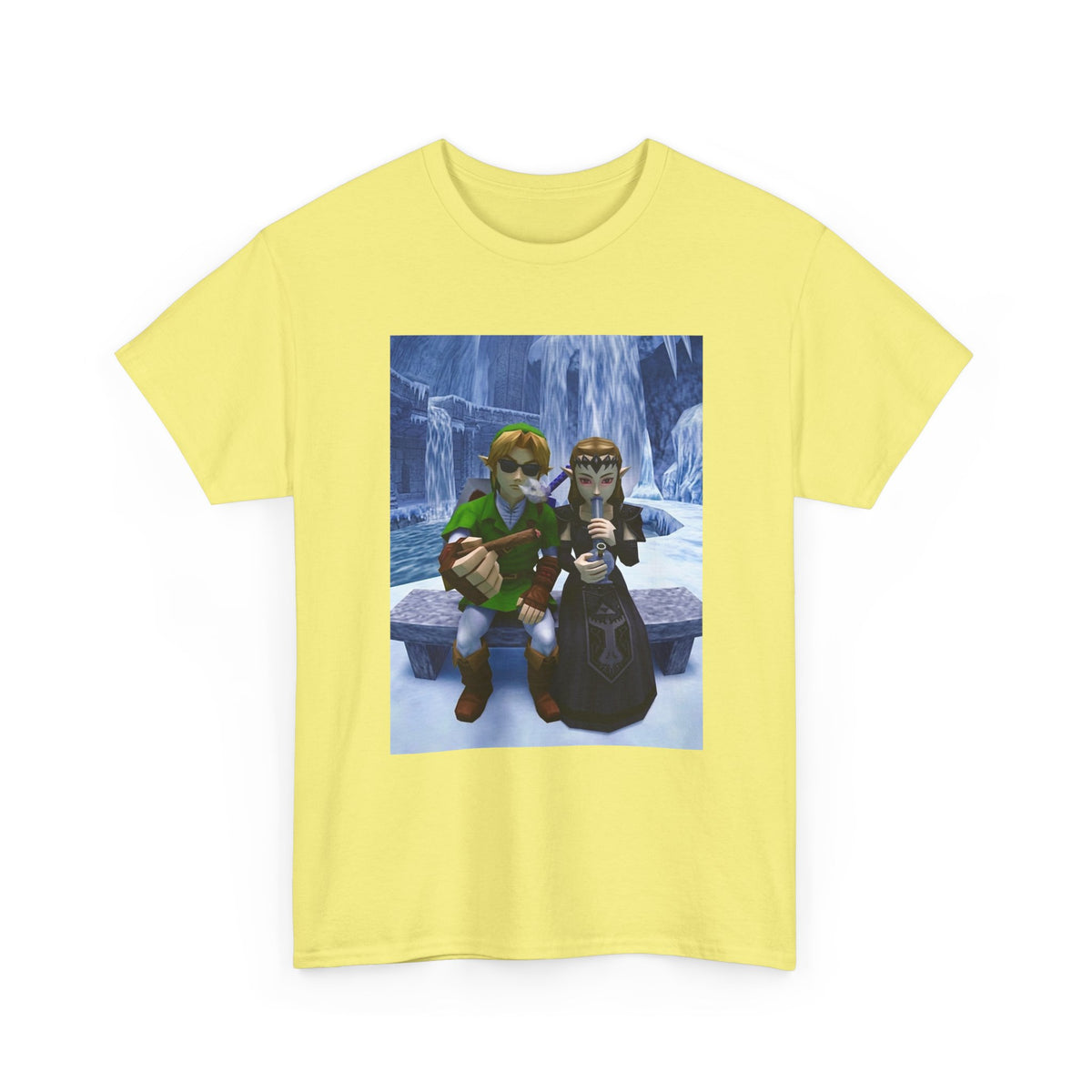 Link And Zelda Chilling In Ice Palace