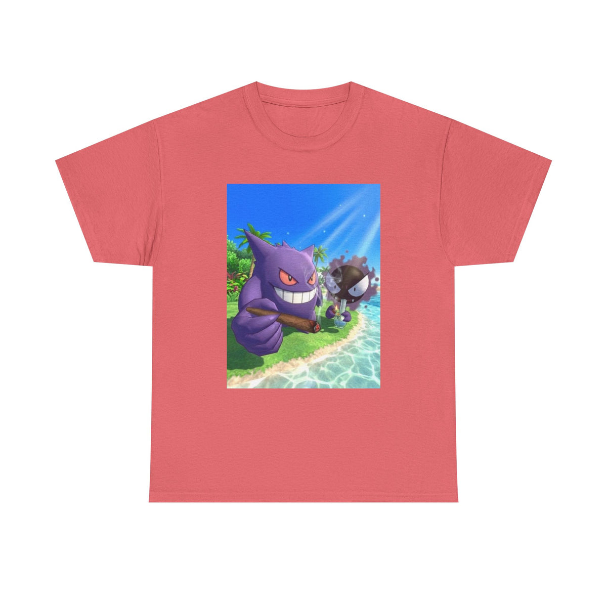 Gengar and Gastly Chillin' By The Beach