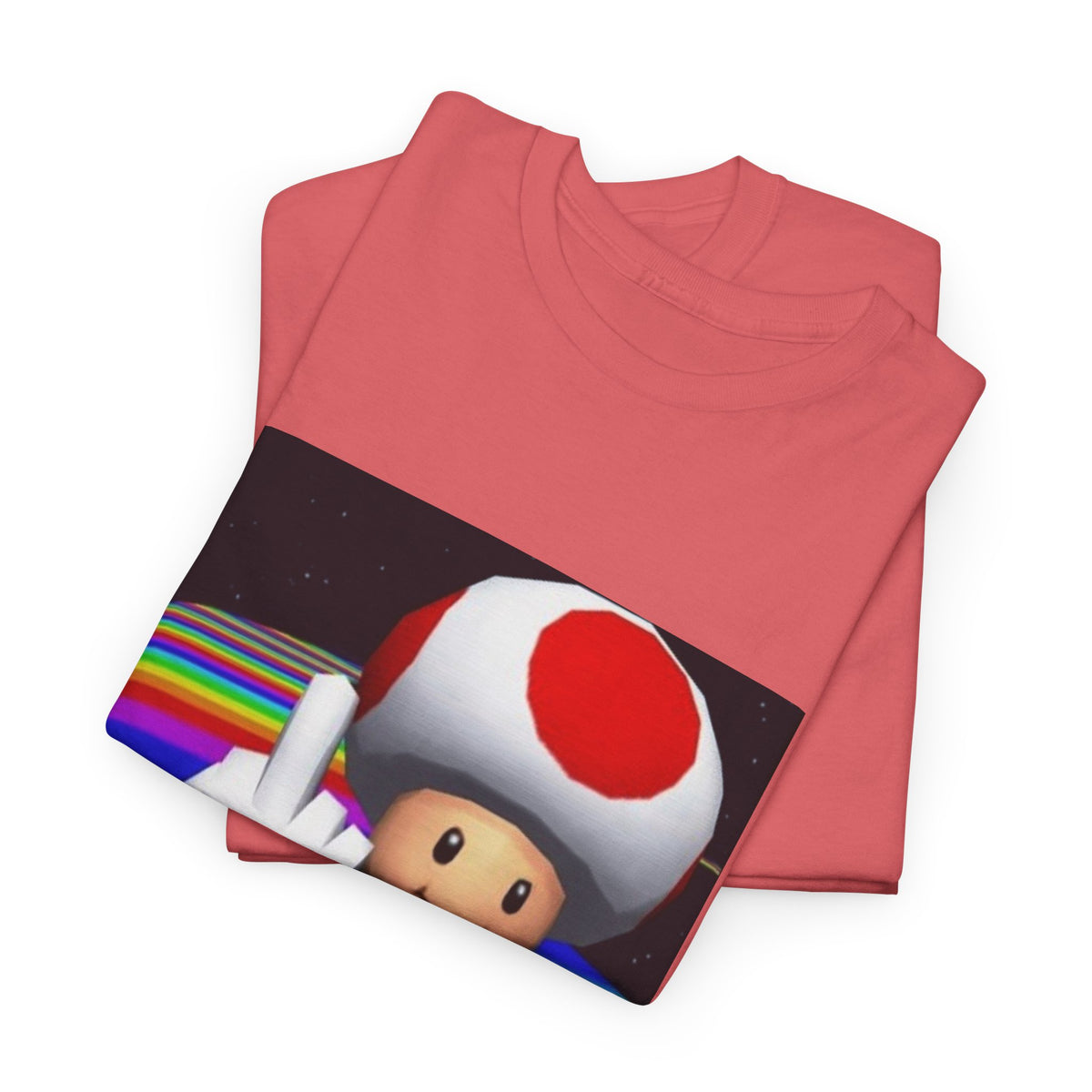 Toad Flipping The Bird On Rainbow Road Tee