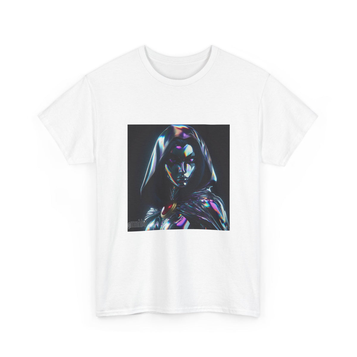 Holographic Raven Sorceress Shimmers Mysteriously
