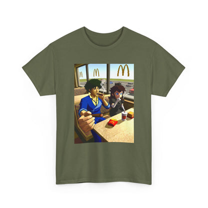 Spike Spiegel And Bowser Jr. Smoking Tee