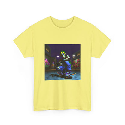 Skater Link Smoking In Neon Alley Tee