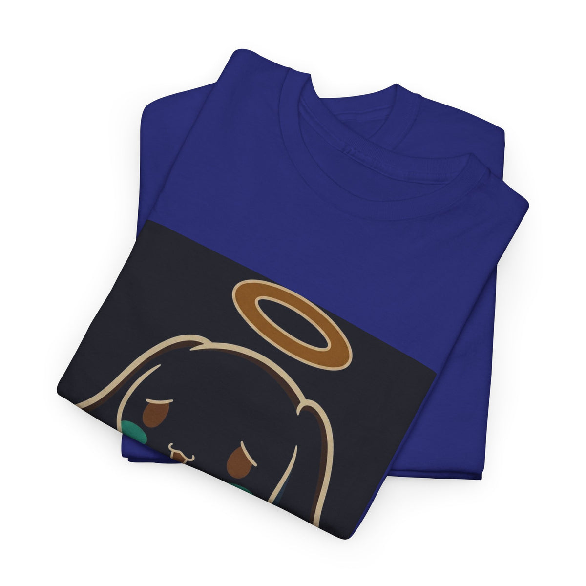 Melancholy Angel Dog Kneeling With Halo Tee