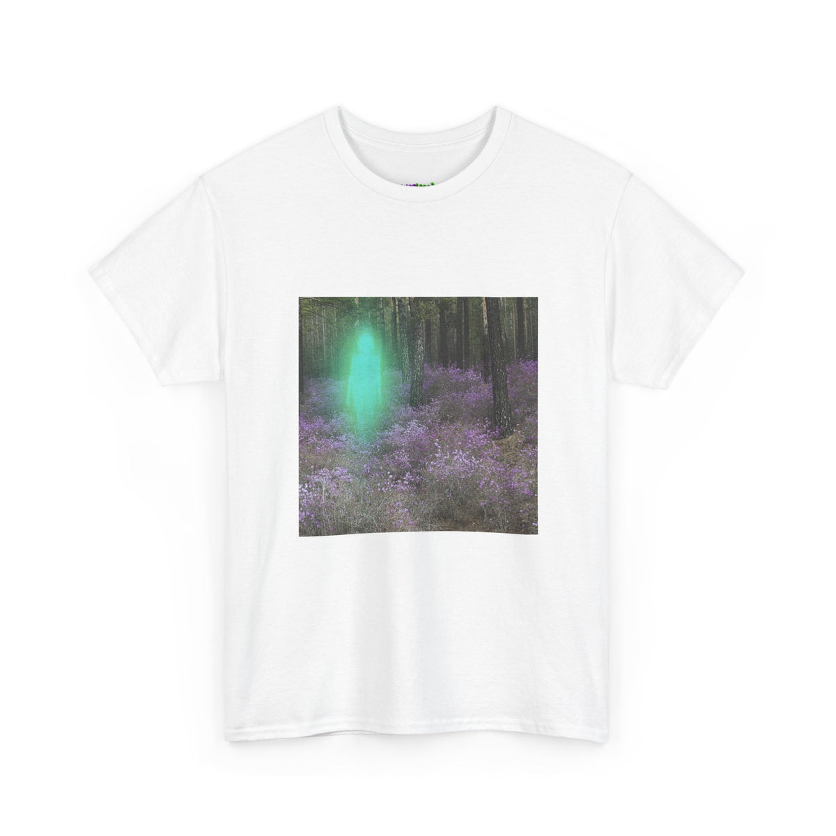 Visitor Exploring Neon Alley Tee