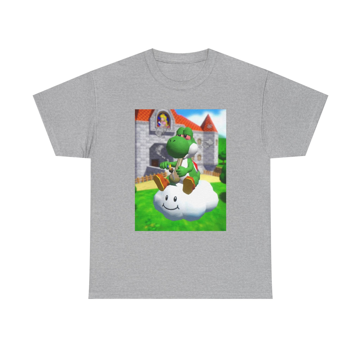 Yoshi Puffing On A Cloud Tee (Design 7)