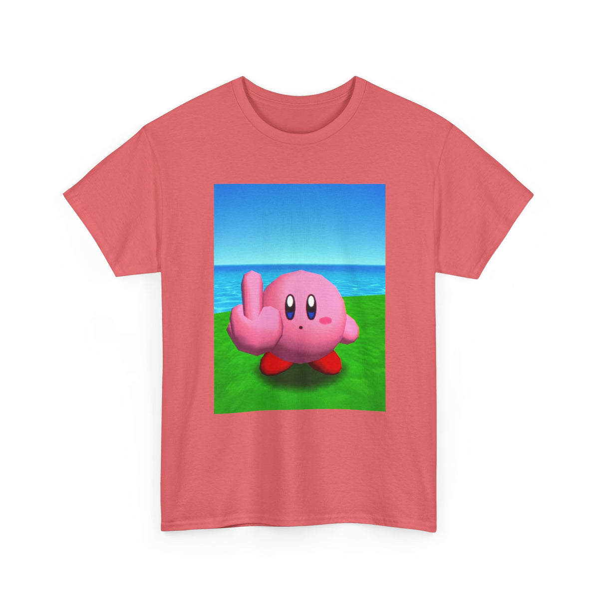 Kirby Flipping The Bird Tee (Design 5)