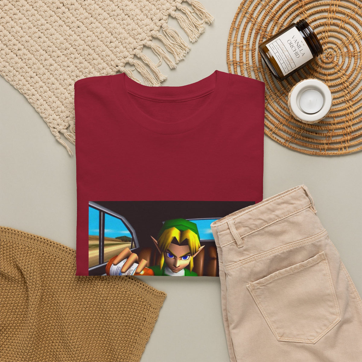 N64 Link Pouring Purple Lean Tee