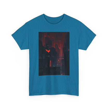 Cyberpunk Bat Hero In Neon City Tee
