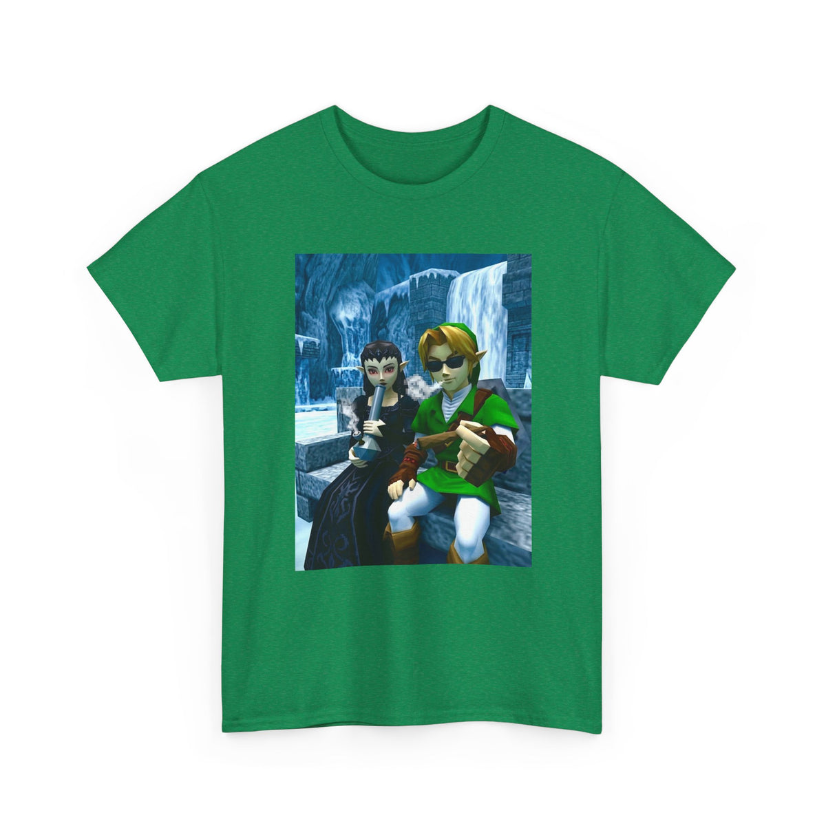 Chillin' Elf Duo Hitting Blunts In The Snow