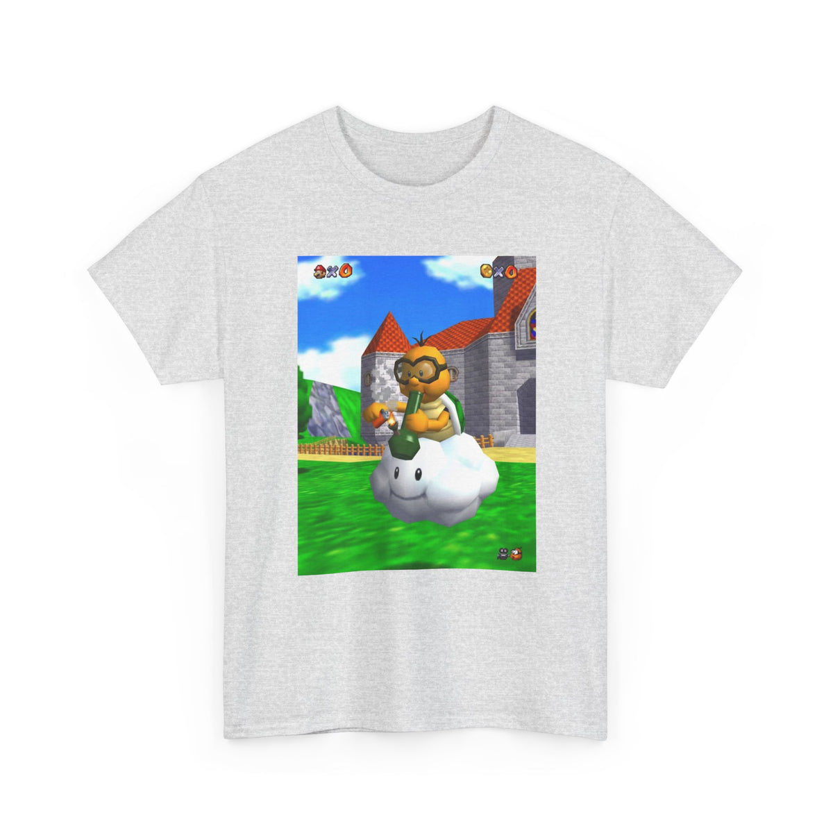 Lakitu Enjoying A Hit On Lakitu's Cloud