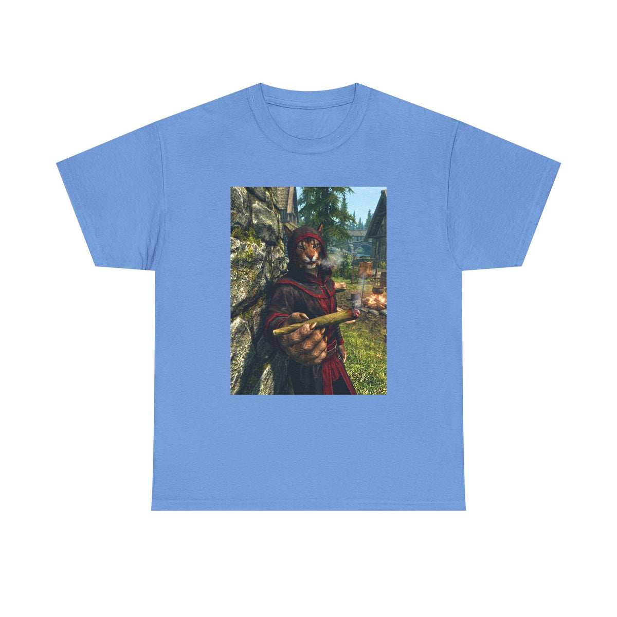 Khajiit Smoking Blunt In Skyrim Tee