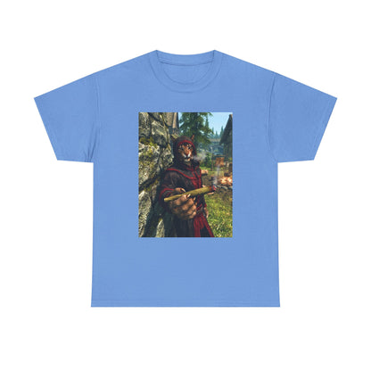 Khajiit Smoking Blunt In Skyrim Tee