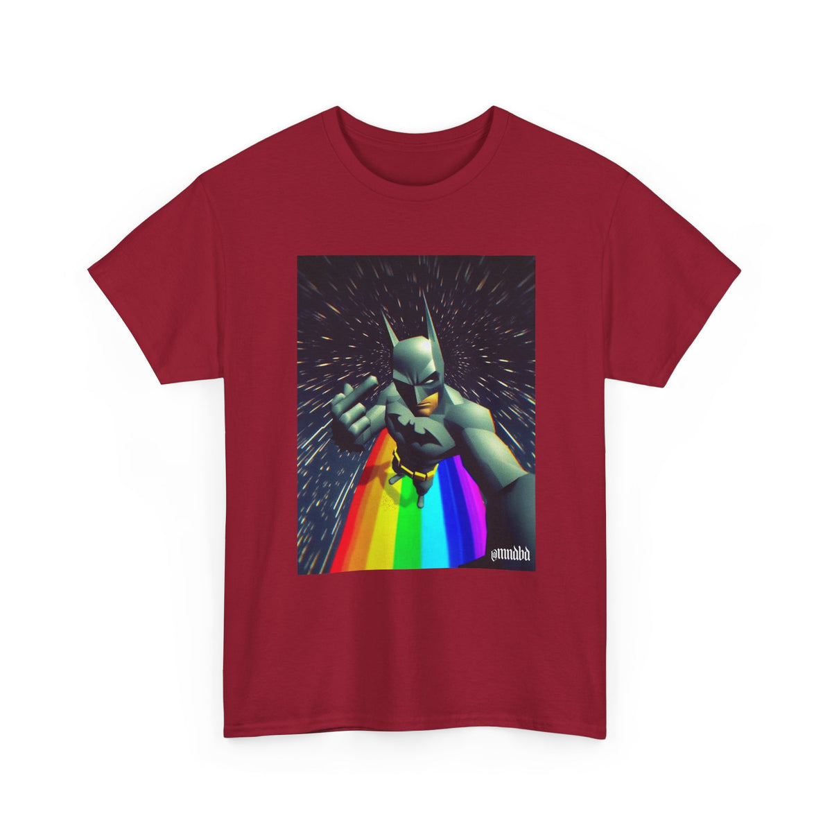 Batman Giving Finger On Rainbow Cape
