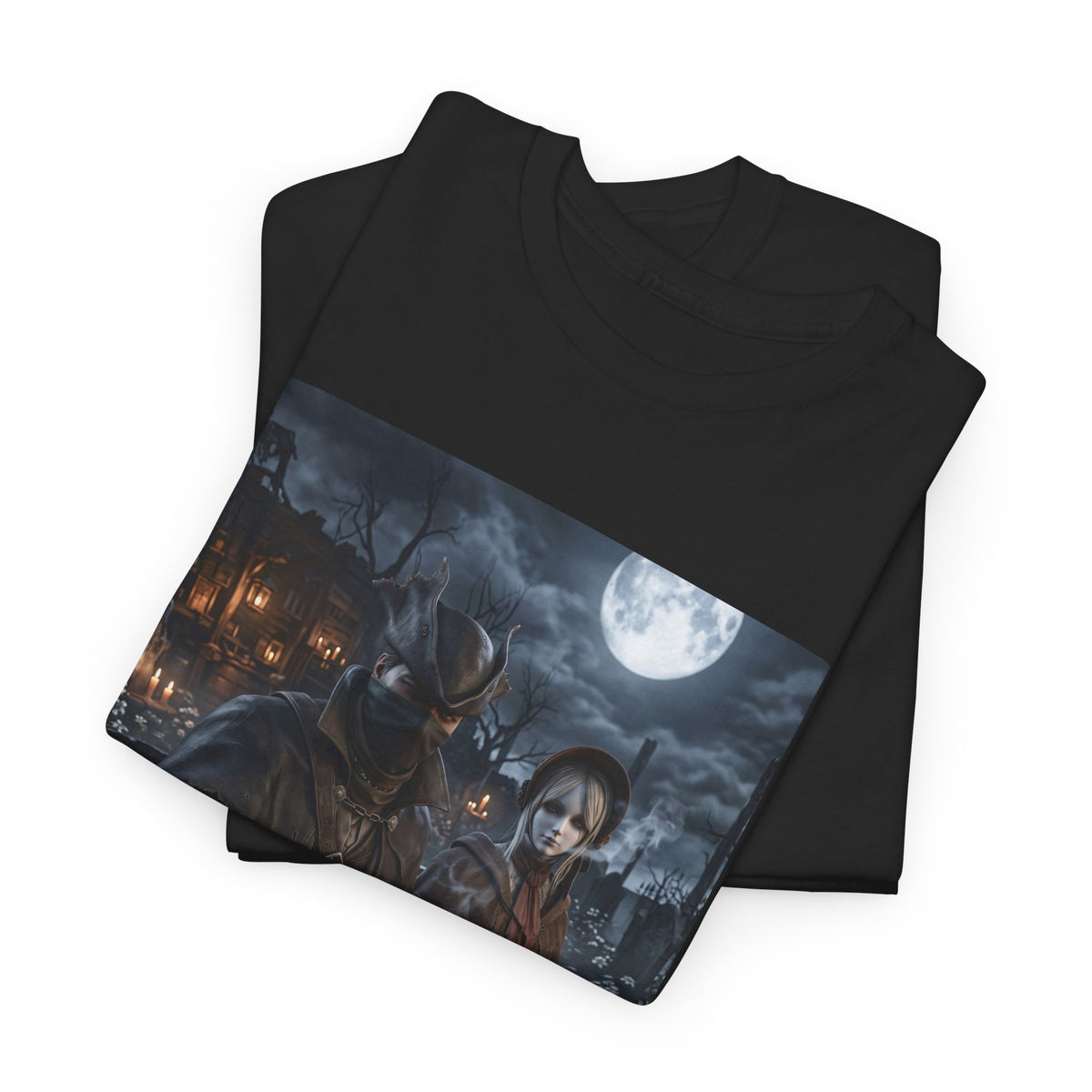 Hunters Smoking Under Moonlight