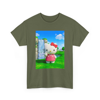 Kitty Flips The Bird Waterfall Tee