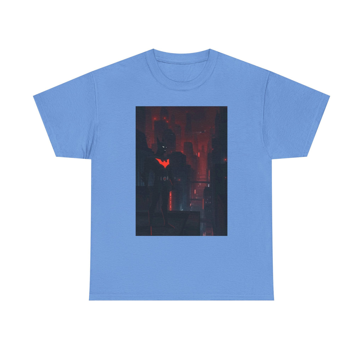 Cyberpunk Bat Hero In Neon City Tee