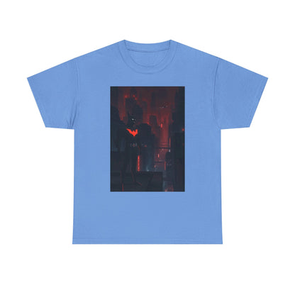 Cyberpunk Bat Hero In Neon City Tee