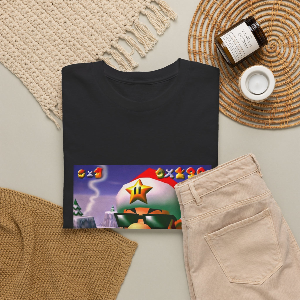 Cool Mario Santa Smoking Cigar Tee