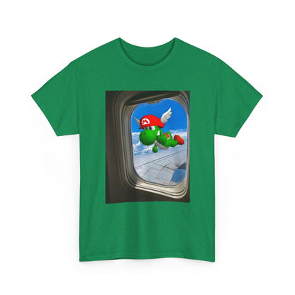 Yoshi Giving The Finger Airplane View Tee