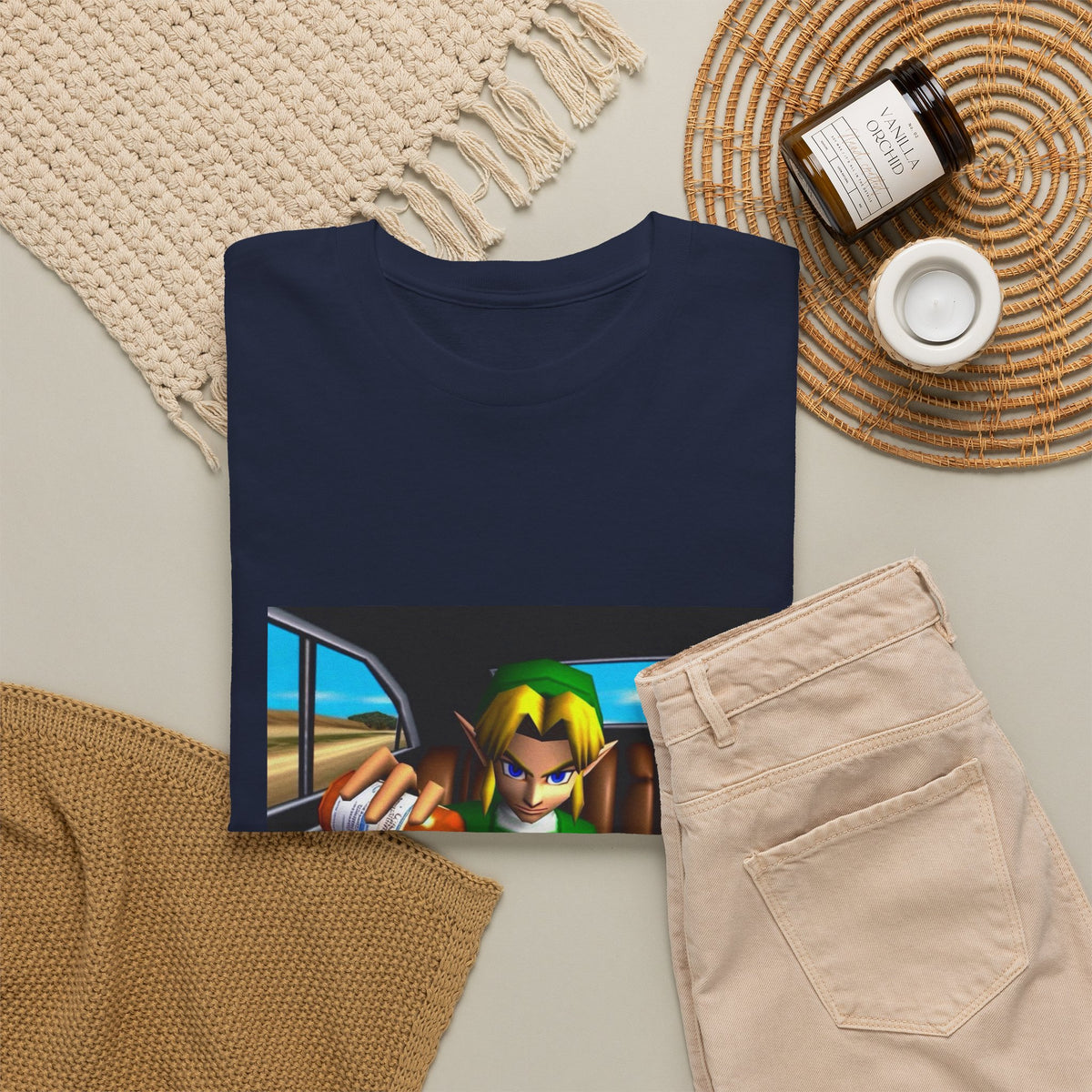 N64 Link Pouring Purple Lean Tee