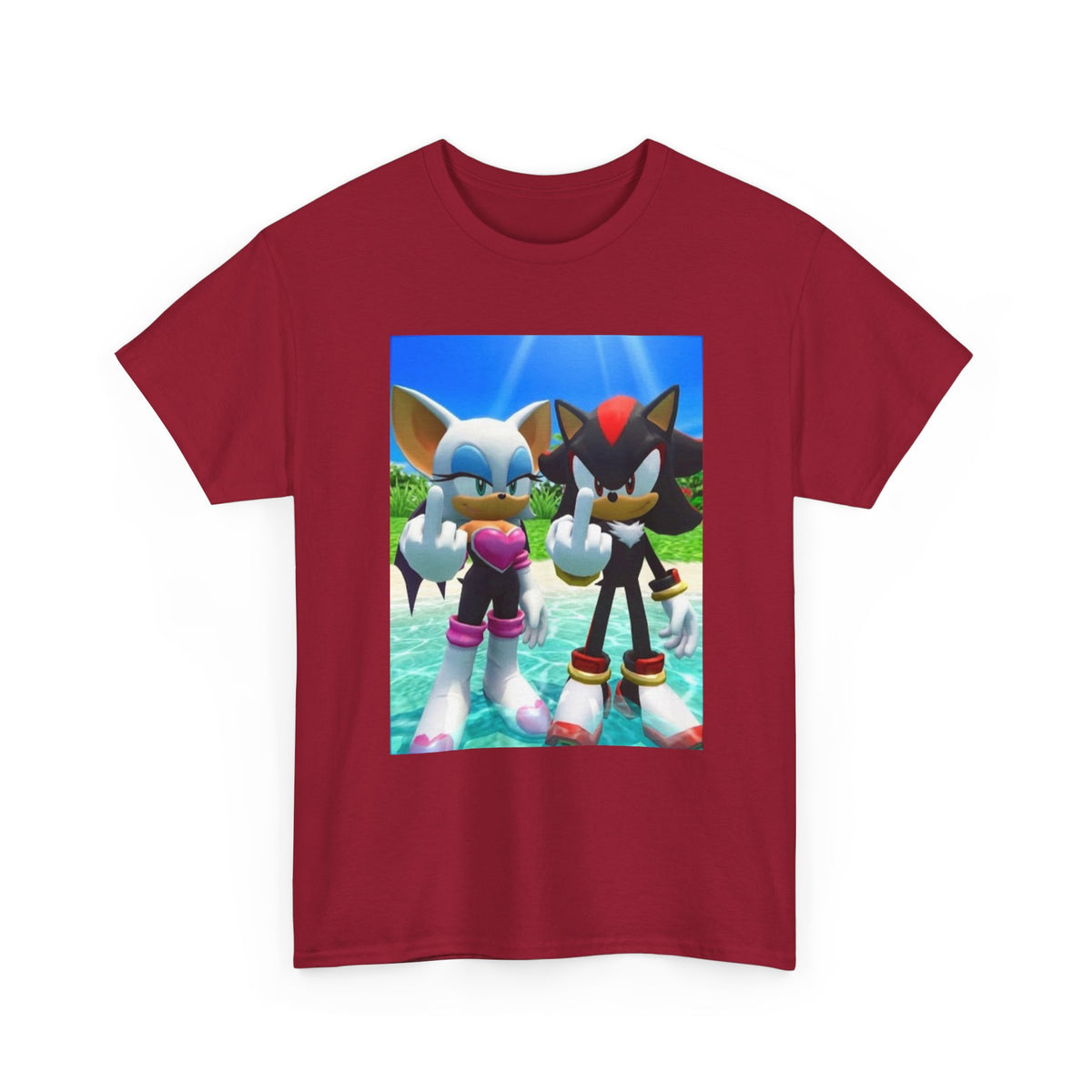 Rouge And Shadow Flipping The Bird Tee (Design 4)