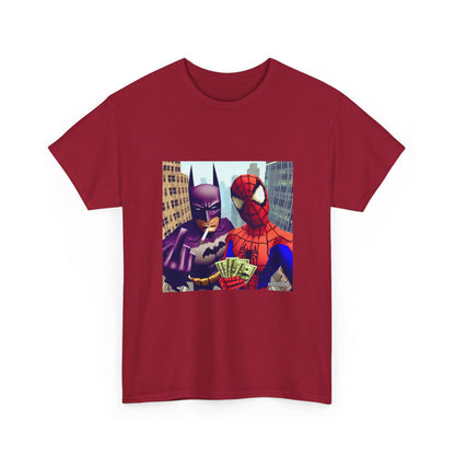 Batman Smoking, Spidey With Stacks Tee