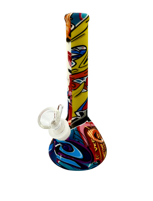 Graffiti Silicone Bong