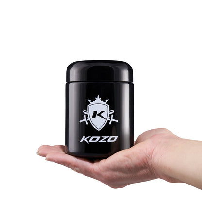 Kozo 1/2 Oz Black UV Glass Storage Jar with Airtight Lid