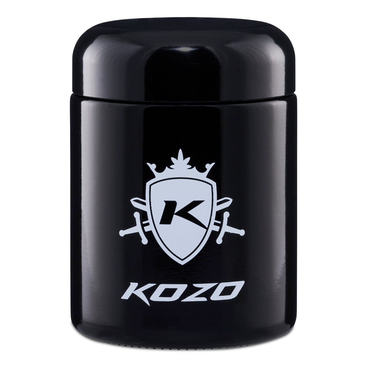 Kozo 1/2 Oz Black UV Glass Storage Jar with Airtight Lid