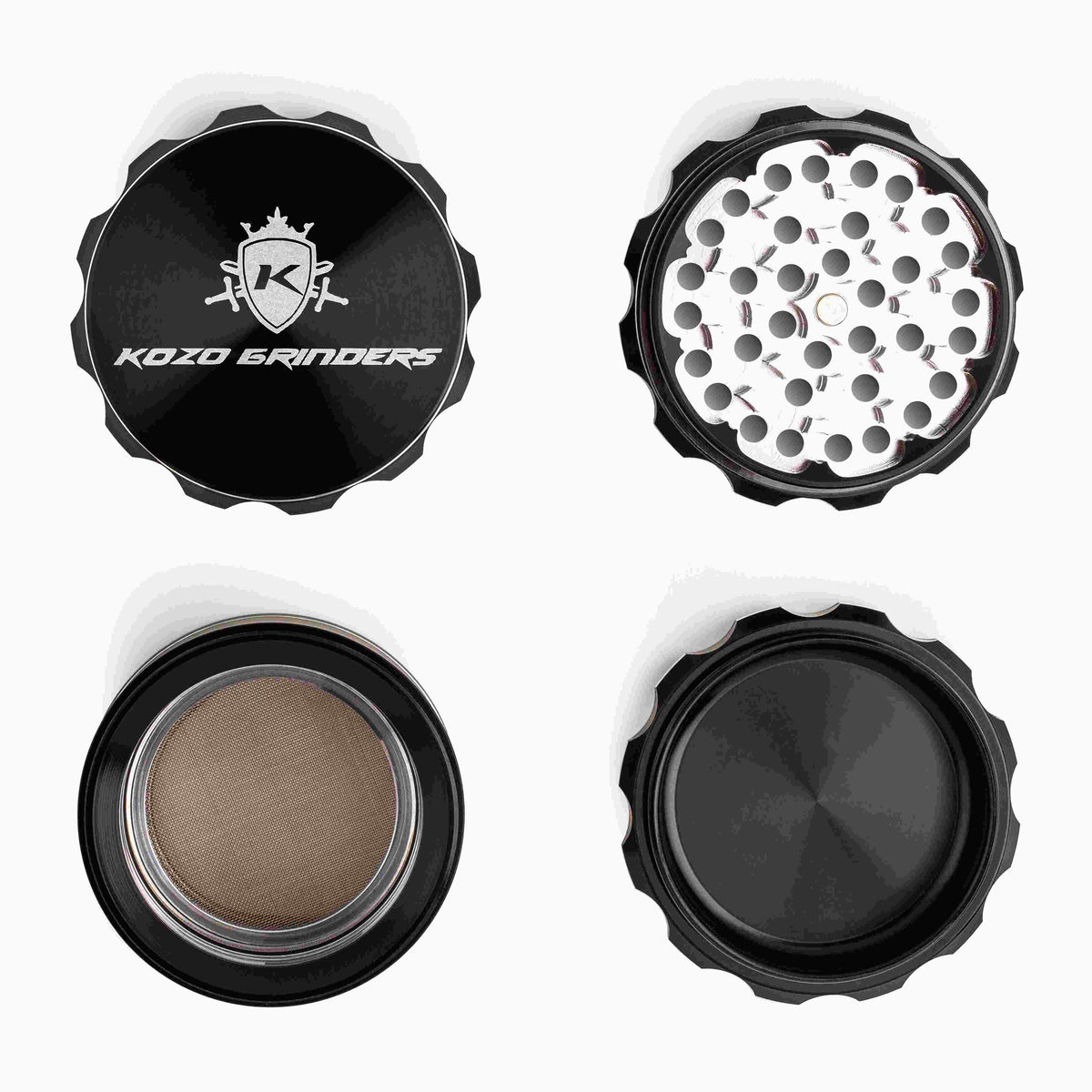 Kozo 2.5" Window 4-Piece Aircraft-Grade Aluminum Grinder