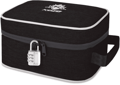 Kozo Black Smell-Proof Bag with Combo Lock and Dividers