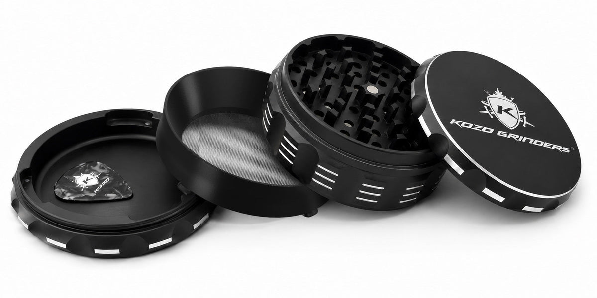 Kozo 4" 4-Piece Ceramic Non-Stick Aluminum Grinder