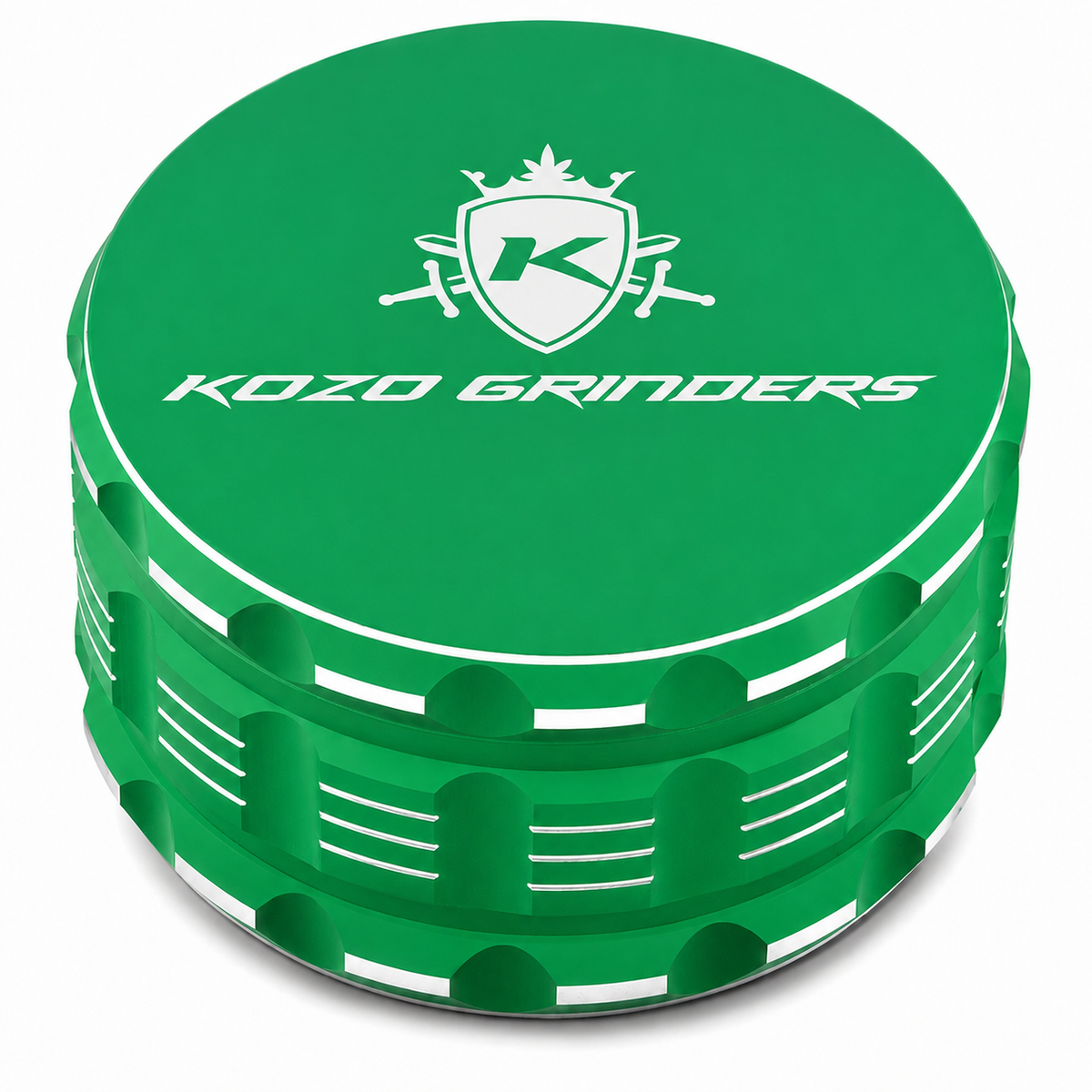 Kozo 4" 4-Piece Ceramic Non-Stick Aluminum Grinder