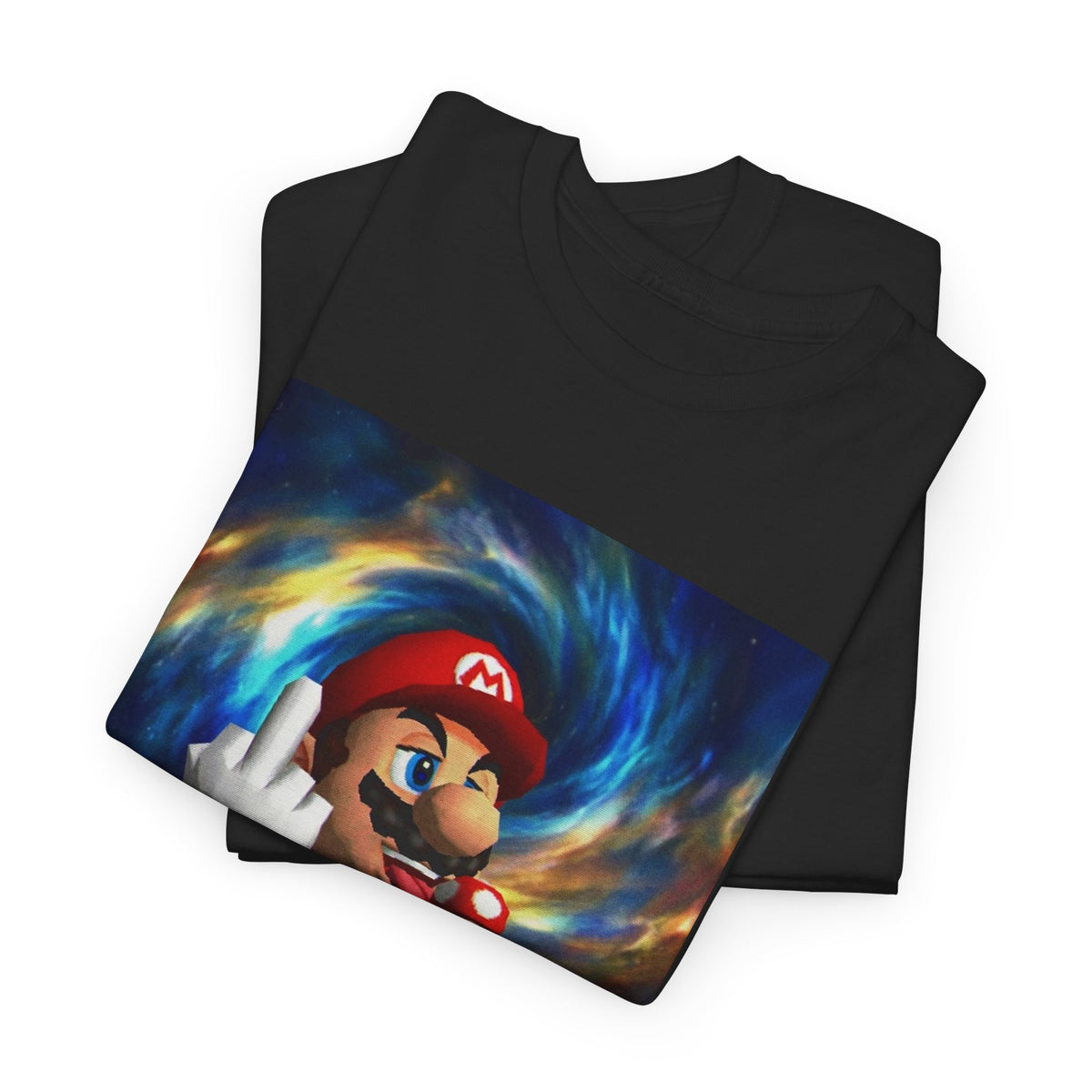 Mario Showing Middle Finger With Mushroom