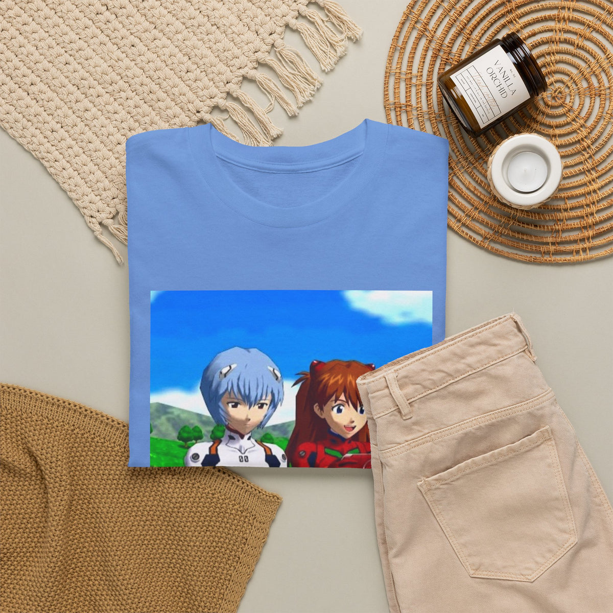 Rei And Asuka Gaming Outdoors