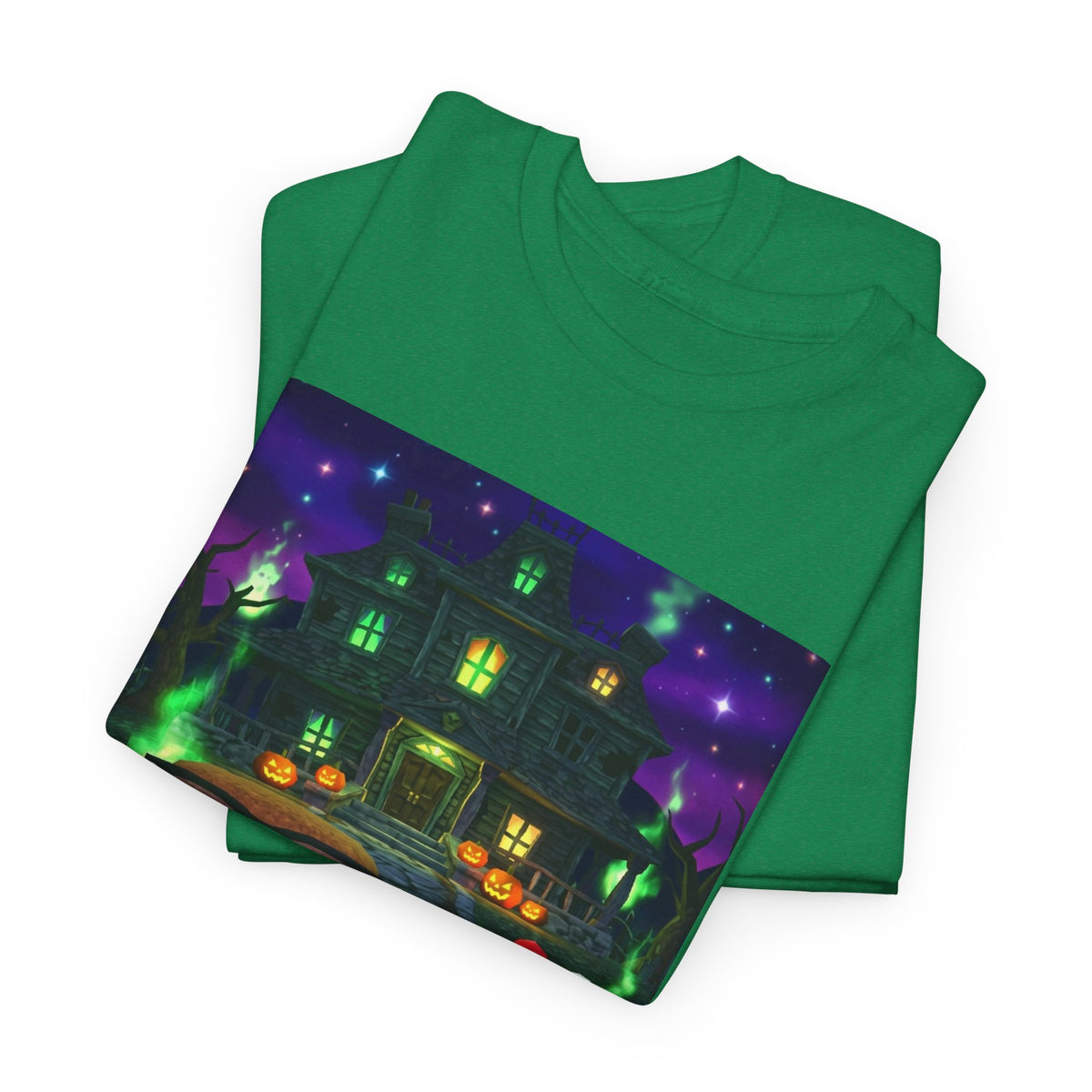 Neon Leaf Whisper Graphic Tee