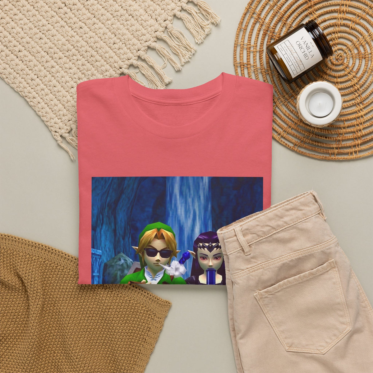 Hero and Princess Taking A Hit Tee