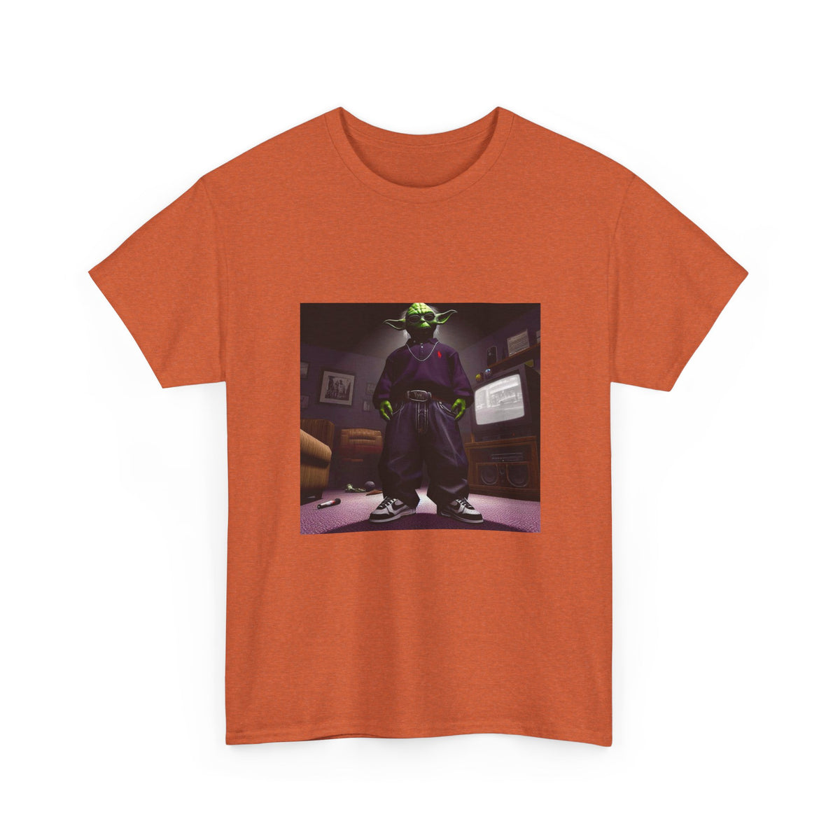 Yoda In Y2K Drip Standing Confidently