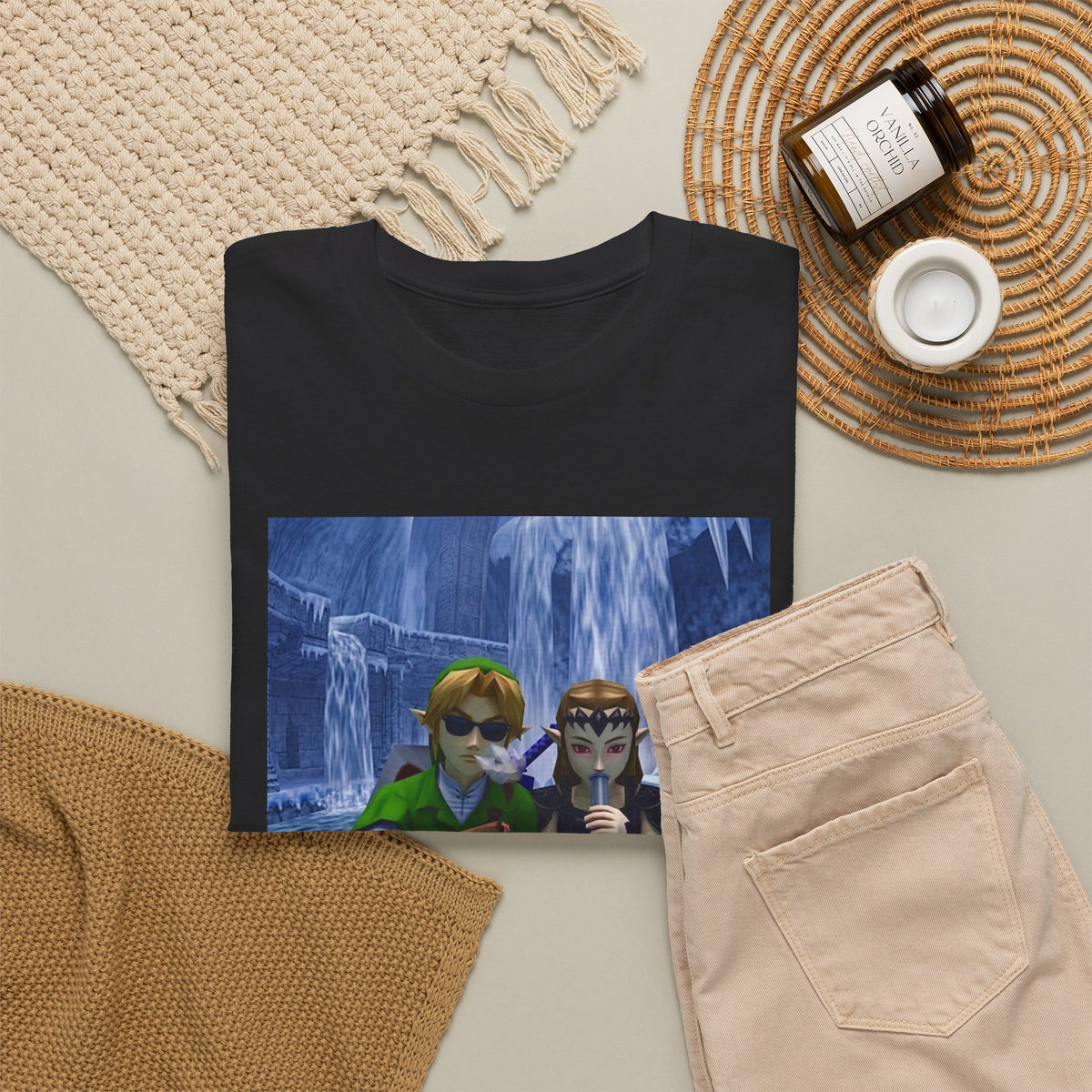 Link And Zelda Chilling In Ice Palace